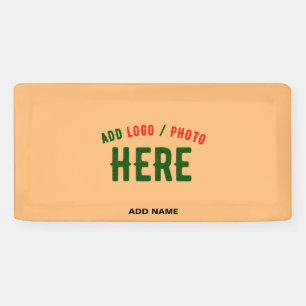 STILVOLLE MODERNE INDIVIDUELLE PFIRSICH ORANGE ÜBE BANNER