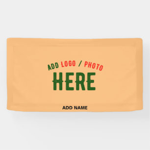 STILVOLLE MODERNE INDIVIDUELLE PFIRSICH ORANGE ÜBE BANNER