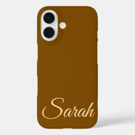 Stilvolle moderne klassische, individuelle Benennu iPhone 16 Hülle