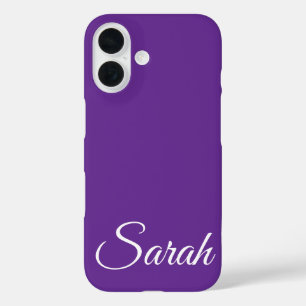 Stilvolle moderne klassische, individuelle Benennu iPhone 16 Hülle