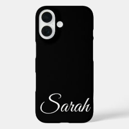 Stilvolle moderne klassische, individuelle Bezeich iPhone 16 Hülle