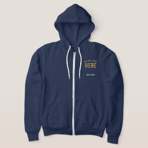 STILVOLLE MODERNE MARINEBLAUE VERIFIZIERTE MARKENW HOODIE