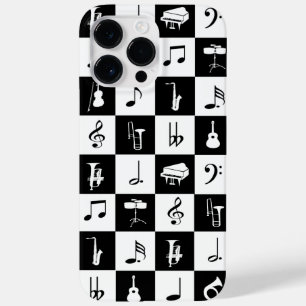 Stilvolle moderne Musiknoten und Instrumente Case-Mate iPhone 14 Pro Max Hülle