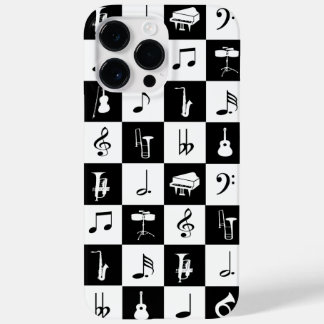 Stilvolle moderne Musiknoten und Instrumente Case-Mate iPhone 14 Pro Max Hülle