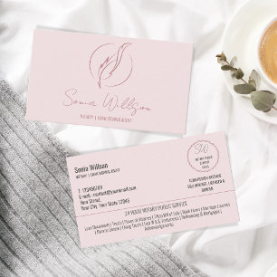 Stilvolle moderne Notar- und Kreditsignatur-Agent Visitenkarte