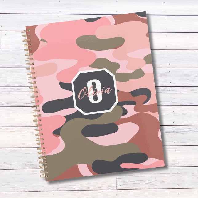 Stilvolle moderne, rosa grüne Camouflage, Personal Planer (Von Creator hochgeladen)