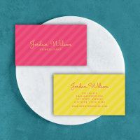 Stilvolle, moderne rosa und gelbe Streifen