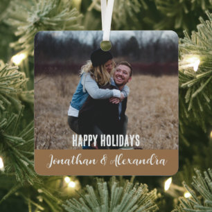 Stilvolle moderne rustikale Weihnachten schaffen I Ornament Aus Metall