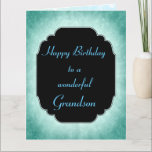 Stilvolle moderne Stars Birthday Grandson Karte<br><div class="desc">Stilvolle und Coole Happy Birthday Grandson Design Grußkarte.</div>