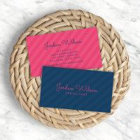 Stilvolle, moderne Streifen in Blau und Rosa