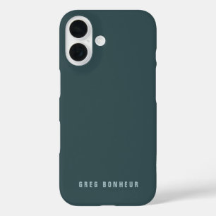 Stilvolle moderne Suchbegriffe   Blue Gray iPhone 16 Hülle