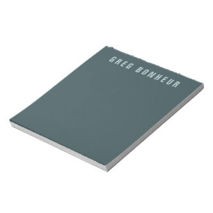 Stilvolle moderne Suchbegriffe Blue Gray Notizblock