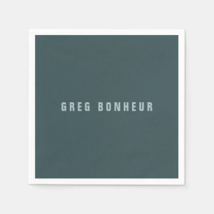 Stilvolle moderne Suchbegriffe   Blue Gray Serviette