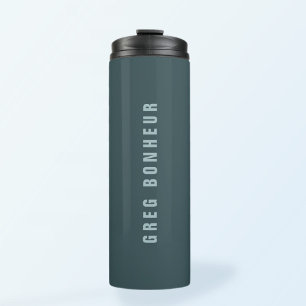 Stilvolle moderne Suchbegriffe   Blue Gray Thermosbecher