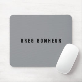 Stilvolle moderne Suchbegriffe | Grau und Schwarz Mousepad