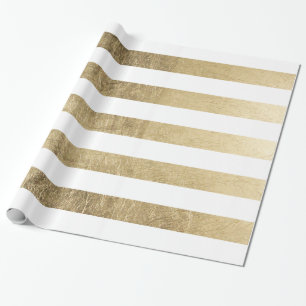 Stilvolle moderne trendy Imitatgoldfolienstreifen Geschenkpapier