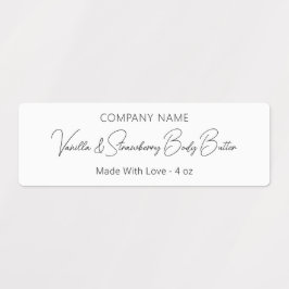 Stilvolle moderne Typografie Script Beauty-Produkt Etiketten