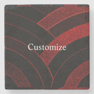 stilvolle, moderne und elegante Chevrons Steinuntersetzer