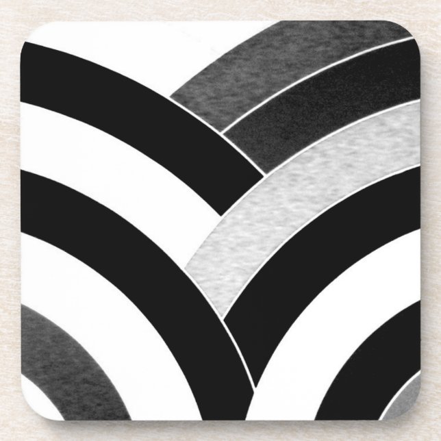 stilvolle, moderne und schicke Chevrons Getränkeuntersetzer (Vorderseite)