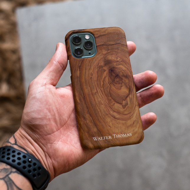 Stilvolle, moderne Wood iPhone Case Hülle (Von Creator hochgeladen)