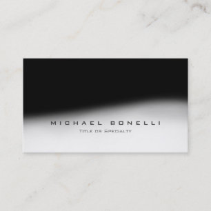Stilvolle Monogram Black Gray Trendy Business Card Visitenkarte