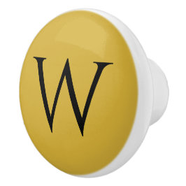 Stilvolle Monogram M Gold Keramik Möbelknopf Keramikknauf