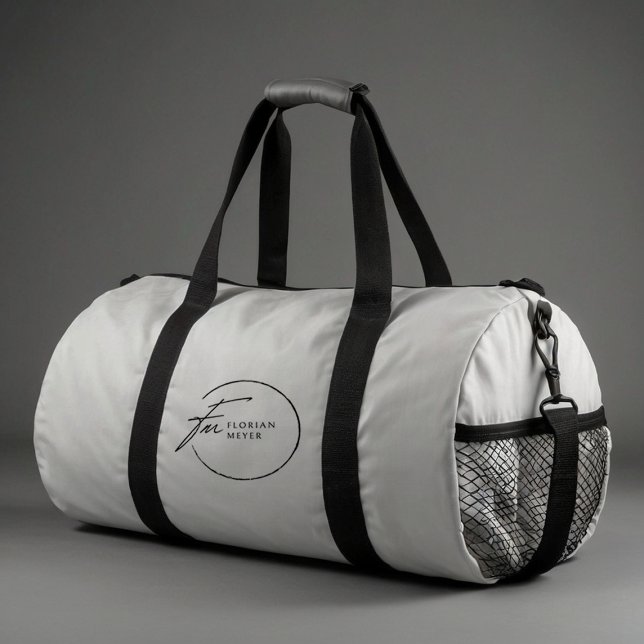 Stilvolle Monogram Minimalistisch Duffle Bag (Von Creator hochgeladen)