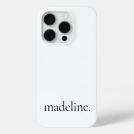 Stilvolle Monogram Moderner Minimalistischer Name  Case-Mate iPhone Hülle