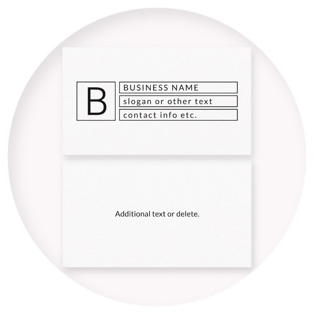 Stilvolle Monogramm und Firmenname (oder anderer T Visitenkarte (Von Creator hochgeladen)