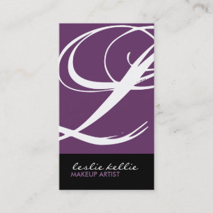 Stilvolle Monogramm-Visitenkarte Visitenkarte