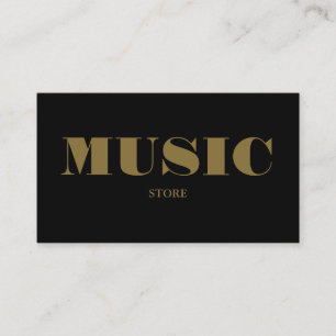 Stilvolle Musik Instrument Store Visitenkarte