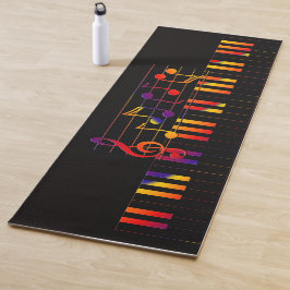 Stilvolle musikalische Tastatur Yogamatte