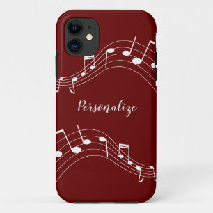 Stilvolle Musiknoten Trendy Cool Personalisiert Ca Case-Mate iPhone Hülle