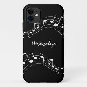 Stilvolle Musiknoten Trendy Cool Personalisiert Ca Case-Mate iPhone Hülle