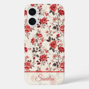 Stilvolle Mutter Geschenke Rosen Name iPhone 16 Hülle