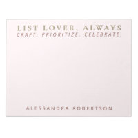 Stilvolle Namensliste Lover Pastel Pink Minimalist