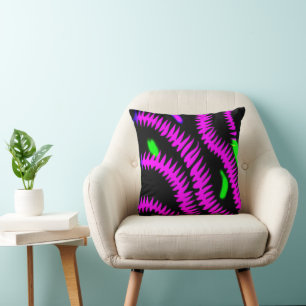 Stilvolle Neon Patterns Art Kissen