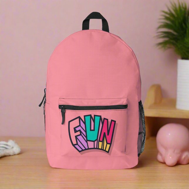 Stilvolle Niedliche "Fun" Girly Pink Sports Bedruckter Rucksack (Von Creator hochgeladen)