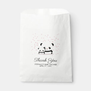 Stilvolle niedliche Panda-Baby-Dusche danken Ihnen Geschenktütchen