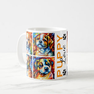 Stilvolle Niedliche Welpen Kaffeemaschine Tasse