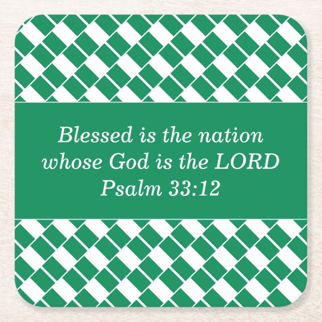 Stilvolle NIGERIA FLAG Rechteckiger Pappuntersetzer (Vorderseite)