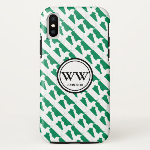 Stilvolle NIGERIA NAIJA Monogram Abundant Life Case-Mate iPhone Hülle