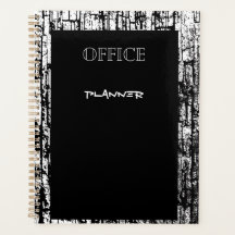 Stilvolle Office l Business Black and White Planne
