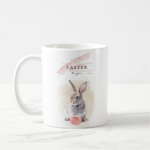 Stilvolle Ostersonne Happy Oaster Watercolor Art Kaffeetasse