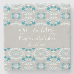 Stilvolle Paint Splash Keepake Steinuntersetzer