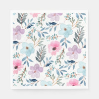 Stilvolle Pastel Blue Watercolor Blume