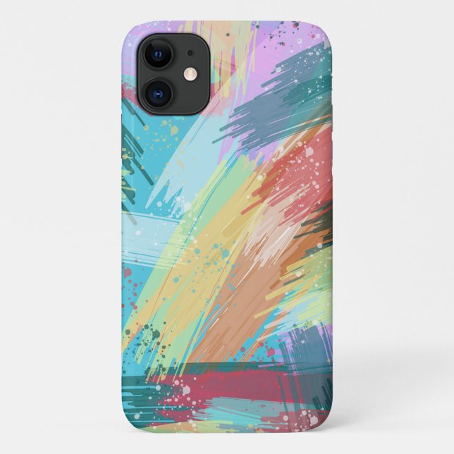 Stilvolle Pastelfarben Abstrakte Kunst Case-Mate iPhone Hülle (Rückseite)