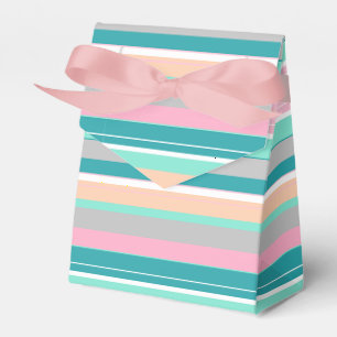 Stilvolle Pastell-Linien-Streifen-Geschenk-Verpack Geschenkschachtel