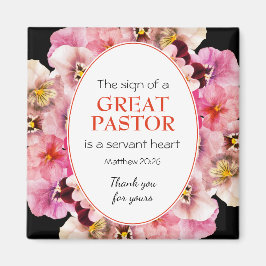Stilvolle PASTOR APPRECIATION SERVANT Floral Magnet
