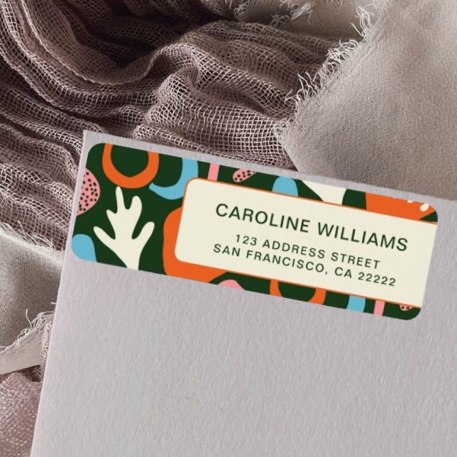 Stilvolle Pattern Abstrakte Muster Rücksendeadress (Von Creator hochgeladen)